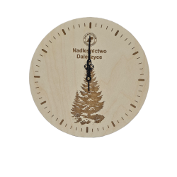 Zegar ścienny 280 mm z grawerem